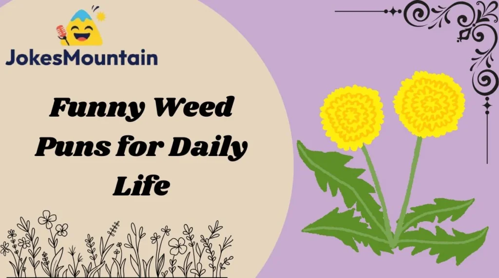 Funny Weed Puns for Daily Life