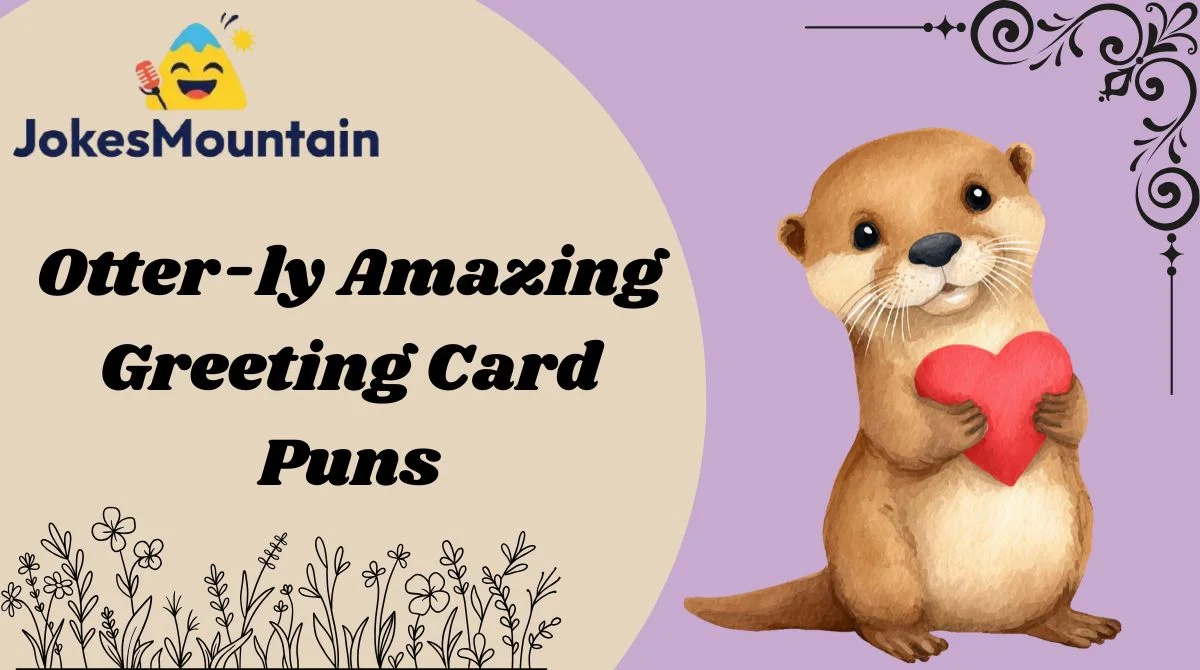 Otter-ly Amazing Greeting Card Puns