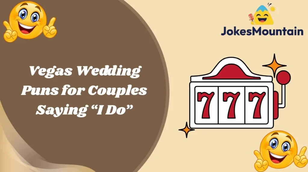 Vegas Wedding Puns for Couples Saying “I Do”